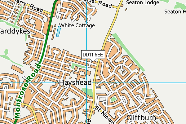 DD11 5EE map - OS VectorMap District (Ordnance Survey)