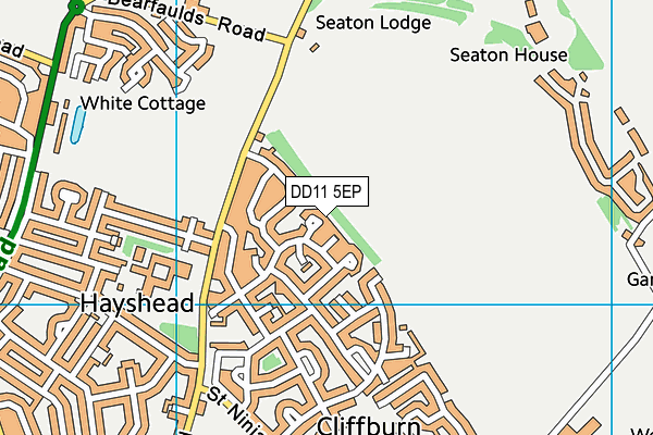 DD11 5EP map - OS VectorMap District (Ordnance Survey)