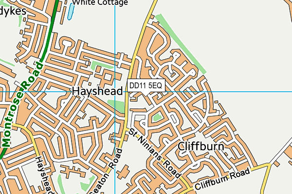 DD11 5EQ map - OS VectorMap District (Ordnance Survey)