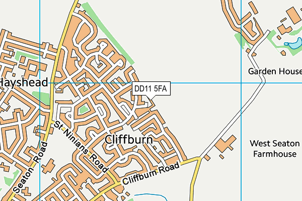 DD11 5FA map - OS VectorMap District (Ordnance Survey)