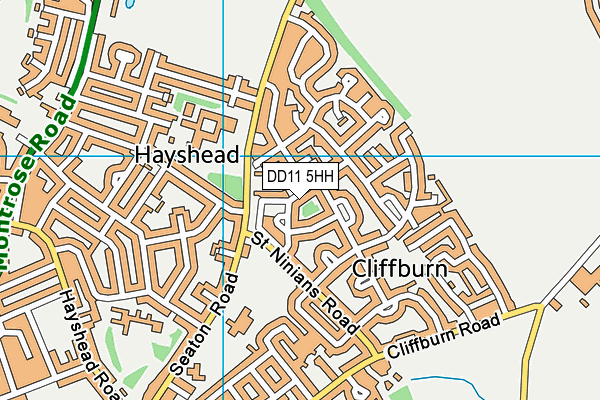 DD11 5HH map - OS VectorMap District (Ordnance Survey)