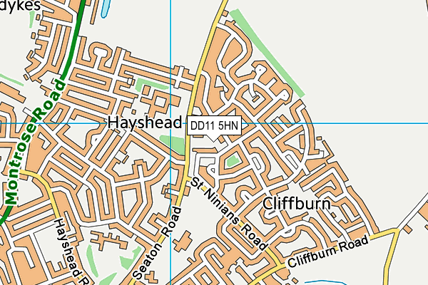 DD11 5HN map - OS VectorMap District (Ordnance Survey)