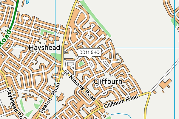 DD11 5HQ map - OS VectorMap District (Ordnance Survey)