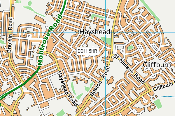 DD11 5HR map - OS VectorMap District (Ordnance Survey)