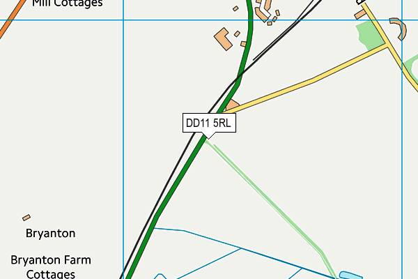 DD11 5RL map - OS VectorMap District (Ordnance Survey)