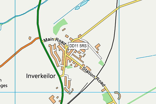 DD11 5RS map - OS VectorMap District (Ordnance Survey)