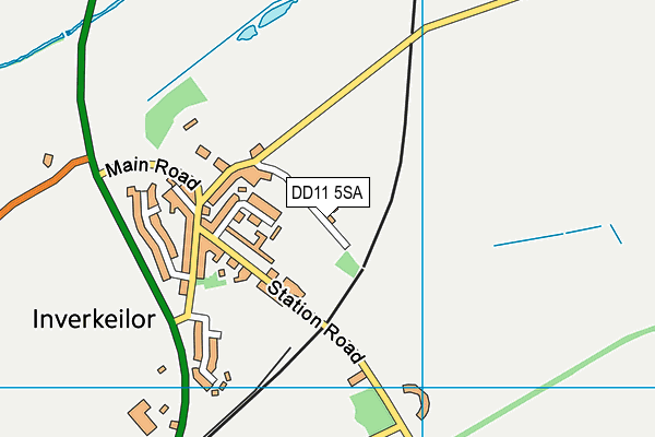 DD11 5SA map - OS VectorMap District (Ordnance Survey)