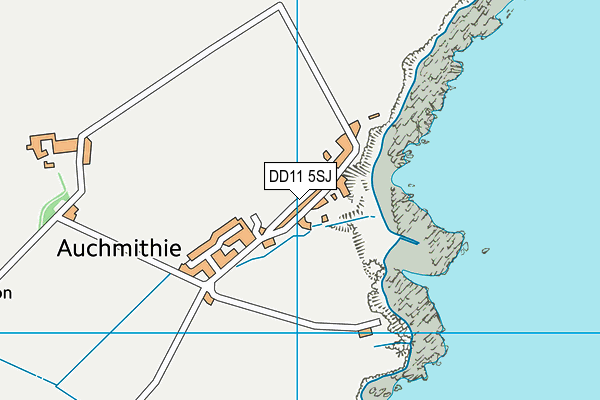 DD11 5SJ map - OS VectorMap District (Ordnance Survey)