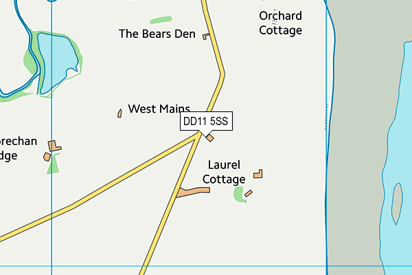 DD11 5SS map - OS VectorMap District (Ordnance Survey)