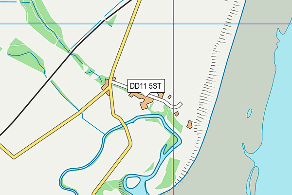 DD11 5ST map - OS VectorMap District (Ordnance Survey)