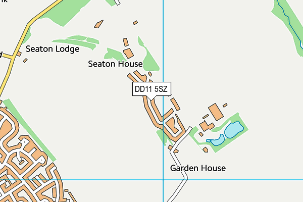 DD11 5SZ map - OS VectorMap District (Ordnance Survey)