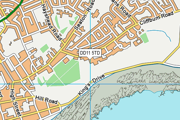DD11 5TD map - OS VectorMap District (Ordnance Survey)