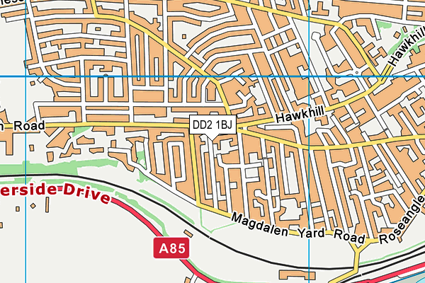 DD2 1BJ map - OS VectorMap District (Ordnance Survey)