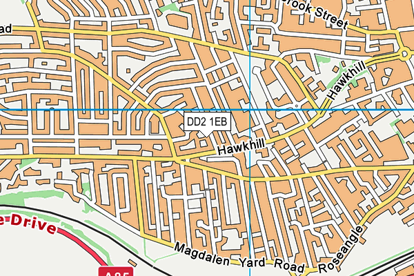 DD2 1EB map - OS VectorMap District (Ordnance Survey)