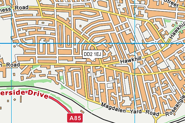 DD2 1EJ map - OS VectorMap District (Ordnance Survey)
