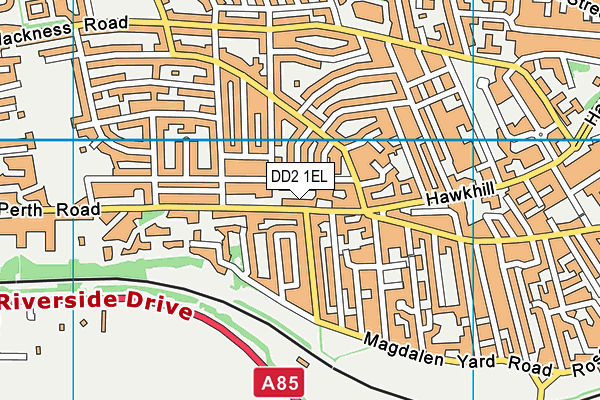 DD2 1EL map - OS VectorMap District (Ordnance Survey)