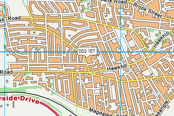 DD2 1ET map - OS VectorMap District (Ordnance Survey)