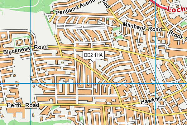 DD2 1HA map - OS VectorMap District (Ordnance Survey)
