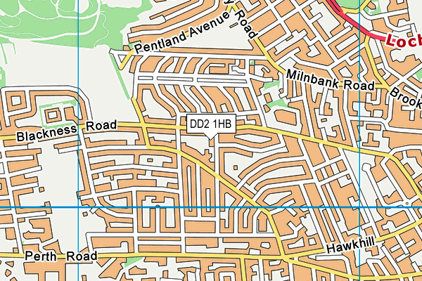 DD2 1HB map - OS VectorMap District (Ordnance Survey)