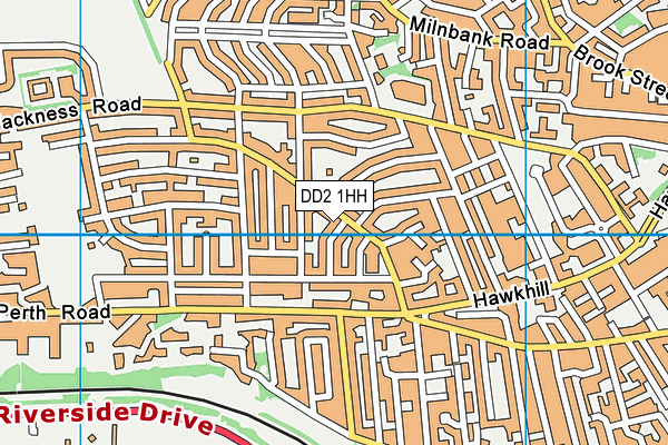 DD2 1HH map - OS VectorMap District (Ordnance Survey)
