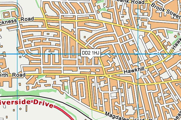 DD2 1HJ map - OS VectorMap District (Ordnance Survey)