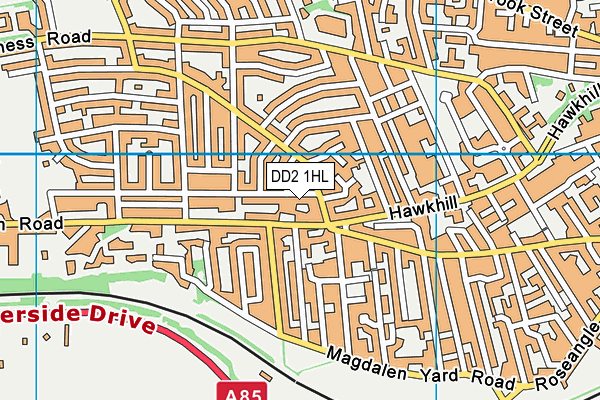 DD2 1HL map - OS VectorMap District (Ordnance Survey)