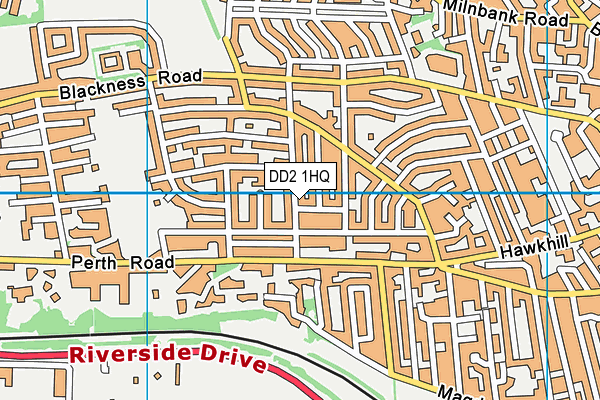 DD2 1HQ map - OS VectorMap District (Ordnance Survey)