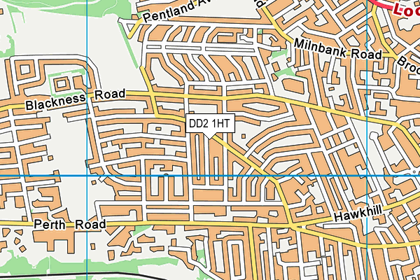 DD2 1HT map - OS VectorMap District (Ordnance Survey)