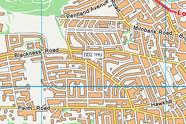 DD2 1HU map - OS VectorMap District (Ordnance Survey)