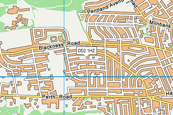 DD2 1HZ map - OS VectorMap District (Ordnance Survey)