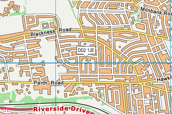 DD2 1JE map - OS VectorMap District (Ordnance Survey)