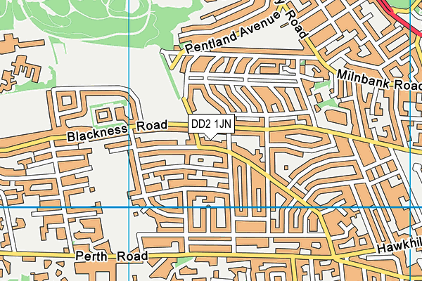 DD2 1JN map - OS VectorMap District (Ordnance Survey)