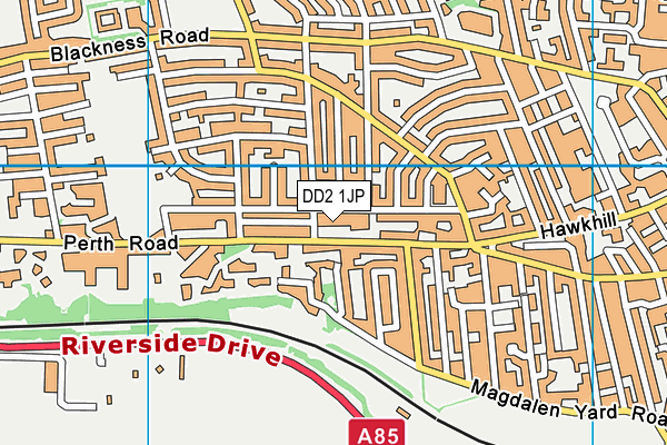 DD2 1JP map - OS VectorMap District (Ordnance Survey)