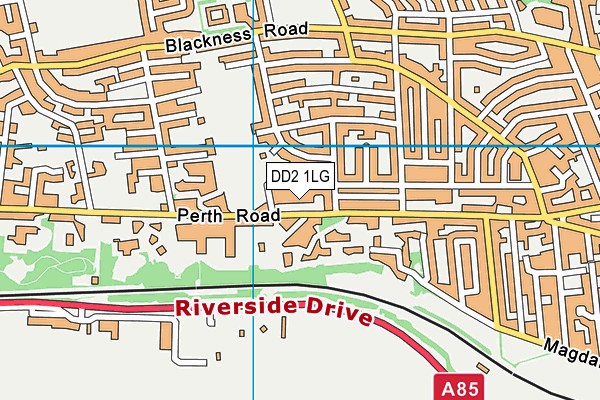 DD2 1LG map - OS VectorMap District (Ordnance Survey)