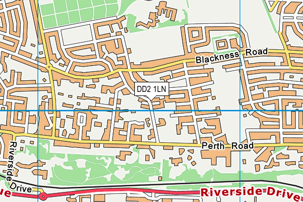 DD2 1LN map - OS VectorMap District (Ordnance Survey)