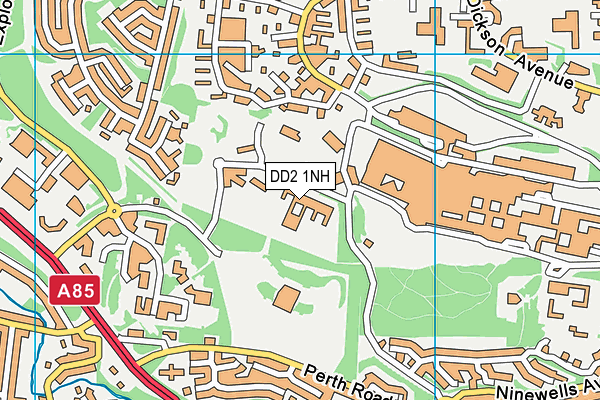 DD2 1NH map - OS VectorMap District (Ordnance Survey)