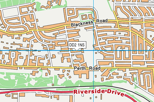 DD2 1NS map - OS VectorMap District (Ordnance Survey)