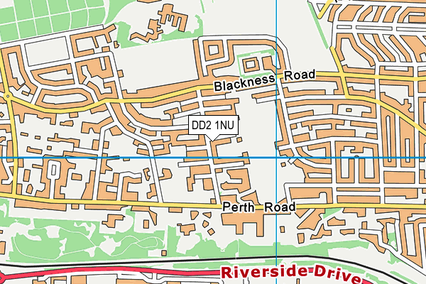 DD2 1NU map - OS VectorMap District (Ordnance Survey)