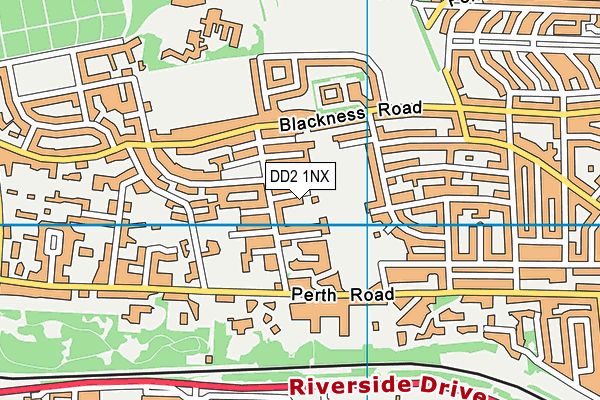 DD2 1NX map - OS VectorMap District (Ordnance Survey)