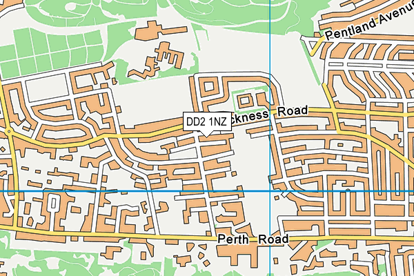 DD2 1NZ map - OS VectorMap District (Ordnance Survey)