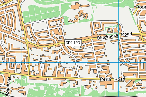 DD2 1PD map - OS VectorMap District (Ordnance Survey)