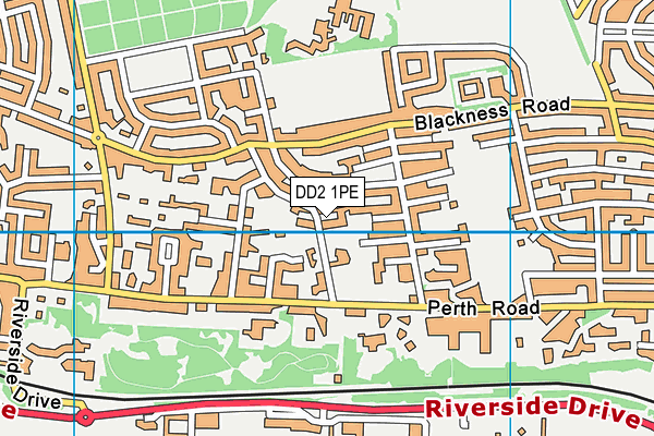 DD2 1PE map - OS VectorMap District (Ordnance Survey)