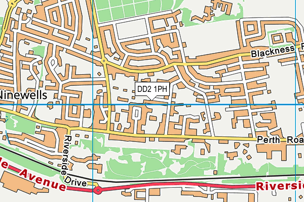 DD2 1PH map - OS VectorMap District (Ordnance Survey)