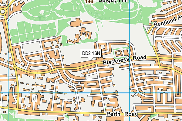 DD2 1SN map - OS VectorMap District (Ordnance Survey)