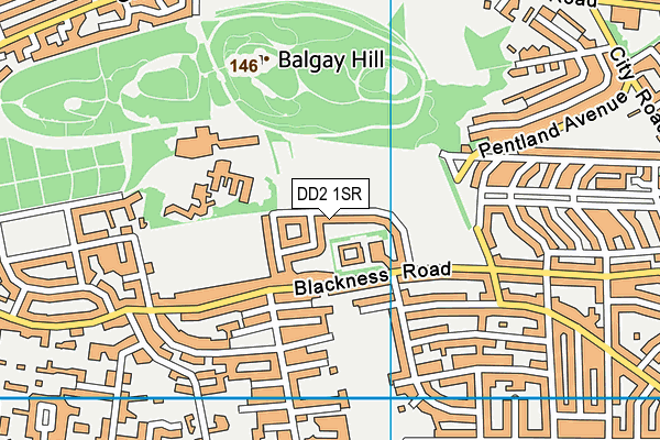 DD2 1SR map - OS VectorMap District (Ordnance Survey)