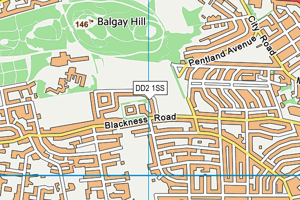 DD2 1SS map - OS VectorMap District (Ordnance Survey)