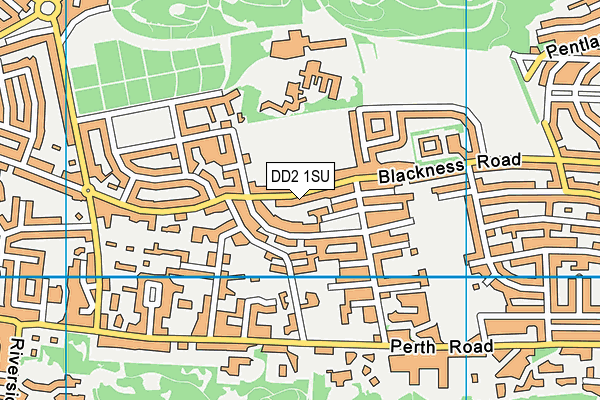 DD2 1SU map - OS VectorMap District (Ordnance Survey)