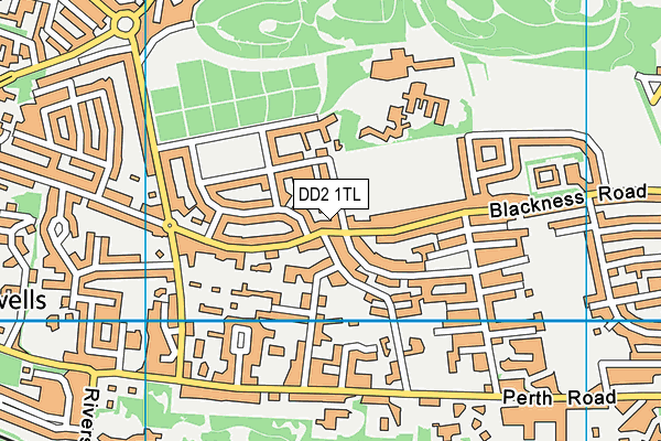 DD2 1TL map - OS VectorMap District (Ordnance Survey)