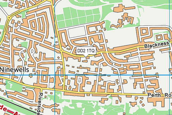 DD2 1TQ map - OS VectorMap District (Ordnance Survey)