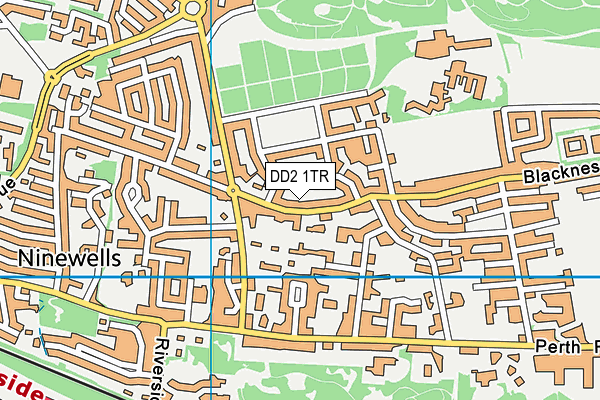 DD2 1TR map - OS VectorMap District (Ordnance Survey)